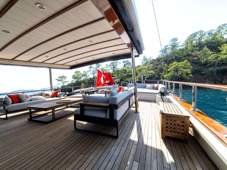 CAUSTIC 40m Custom Gulet Seating Area CAUSTIC 40m Custom Gulet Seating Area