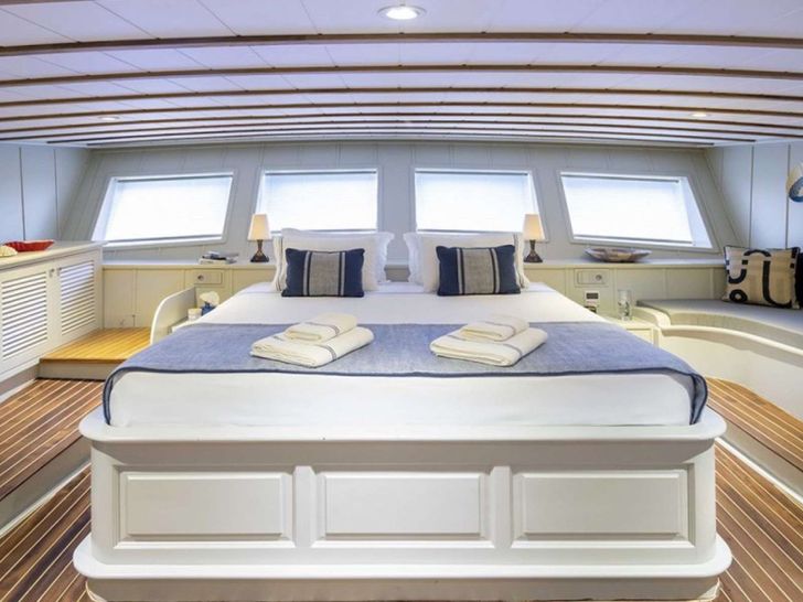 CAUSTIC 40m Custom Gulet Master Cabin