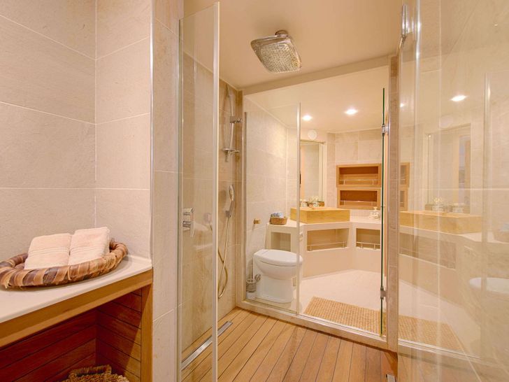 THE WALL 40m Custom Gulet Master Bathroom 2 THE WALL 40m Custom Gulet Master Bathroom 2