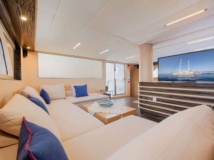 THE WALL 40m Custom Gulet TV Lounge THE WALL 40m Custom Gulet TV Lounge