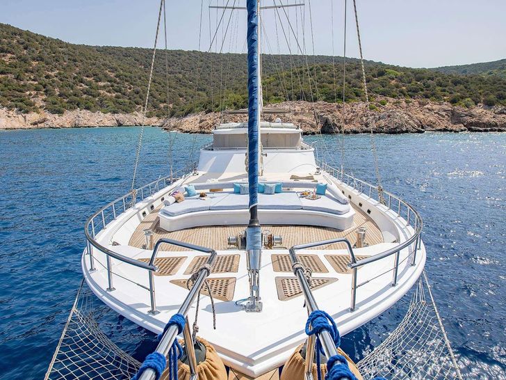 THE WALL 40m Custom Gulet Top View THE WALL 40m Custom Gulet Top View