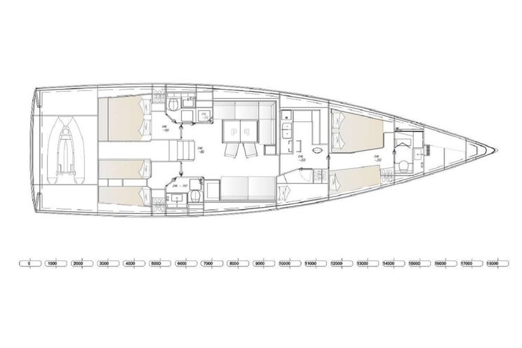 Layout for PURA FOLLIA Felci Yacht Design 60 - layout