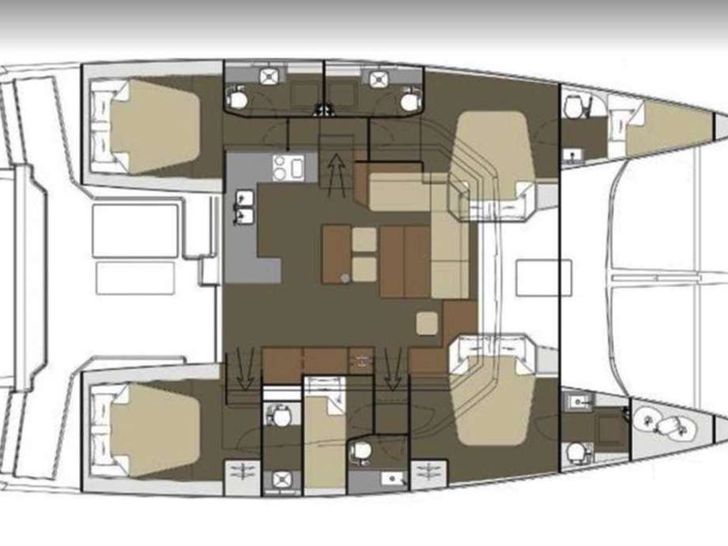 DOLCE VITA Dufour 48 - layout DOLCE VITA Dufour 48 - layout