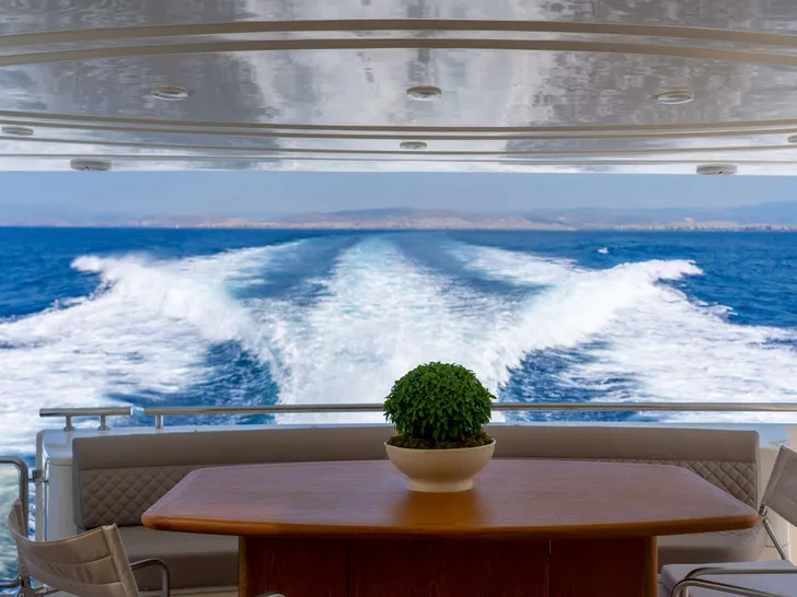 SOFIA D - Ferreti 76,aft deck SOFIA D - Ferreti 76,aft deck