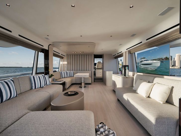 BOATOX - Azimut 78,main saloon BOATOX - Azimut 78,main saloon