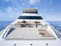 LA FENICE Azimut 88 - foredeck lounge and sunbathing area LA FENICE Azimut 88 - foredeck lounge and sunbathing area