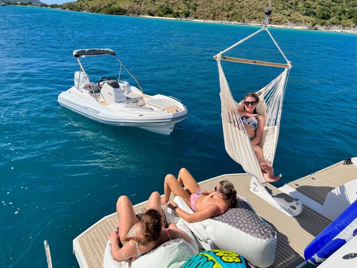 GRACE Aquila 54 - Swimming Platform with the Dinghy GRACE Aquila 54 - Swimming Platform with the Dinghy