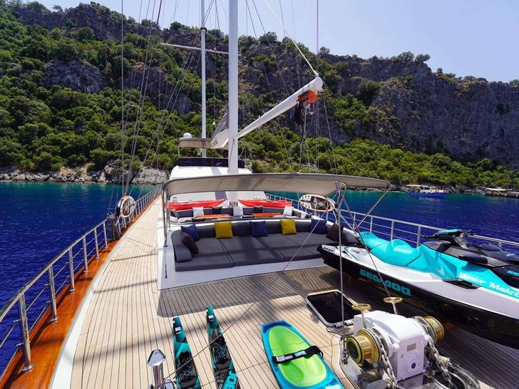 QUEEN OF MAKRI Custom Sailing Yacht 40m - upper deck QUEEN OF MAKRI Custom Sailing Yacht 40m - upper deck