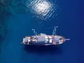 QUEEN OF MAKRI Custom Sailing Yacht 40m - top aerial shot QUEEN OF MAKRI Custom Sailing Yacht 40m - top aerial shot
