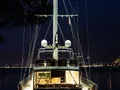 QUEEN OF MAKRI Custom Sailing Yacht 40m - docked at night QUEEN OF MAKRI Custom Sailing Yacht 40m - docked at night