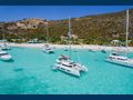 WALK`N ON SUNSHINE - Dufour 48,aerial panoramic view with waterline