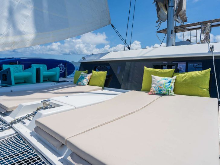 Flybridge lounge area Flybridge lounge area