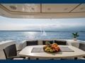 BLUE ICE - aft deck dining table