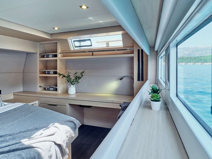 AZUL Lagoon 55 - master cabin study and vanity area AZUL Lagoon 55 - master cabin study and vanity area