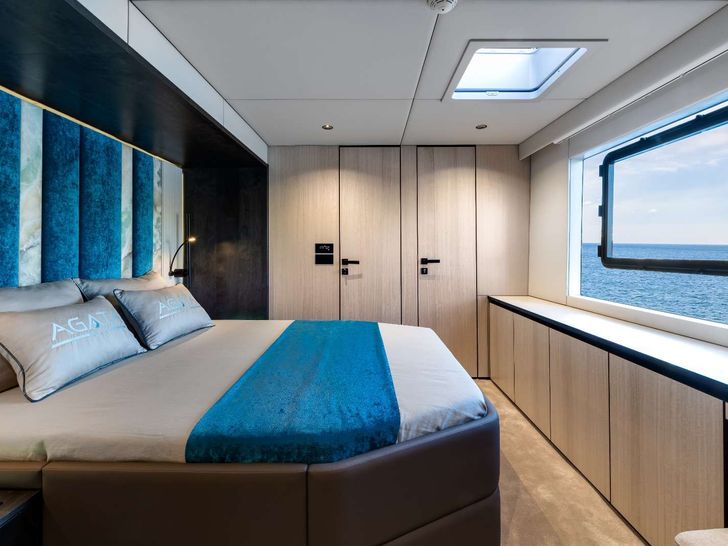 AGATA BLU Sunreef 70 master cabin other angle AGATA BLU Sunreef 70 master cabin other angle