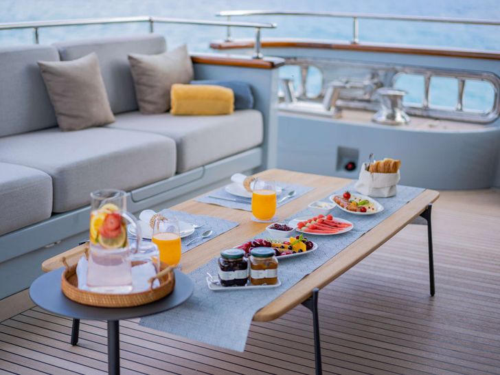 VALENTINA II Yacht Aft Deck VALENTINA II Yacht Aft Deck