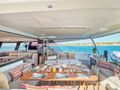 ALENA Fountaine Pajot Power 67 - aft deck alfresco dining area ALENA Fountaine Pajot Power 67 - aft deck alfresco dining area