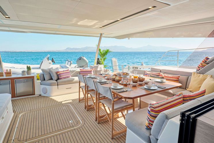 Charter Yacht ALENA - Fountaine Pajot Power 67 - 4 Cabins - Athens - Mykonos - Paros - Cyclades - Greece