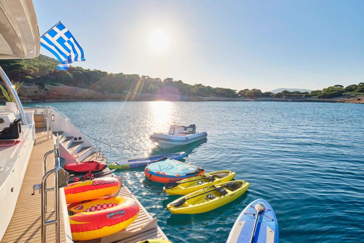 Charter Yacht ALENA - Fountaine Pajot Power 67 - 4 Cabins - Athens - Mykonos - Paros - Cyclades - Greece