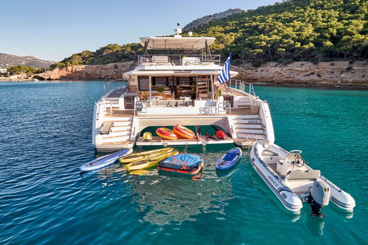 Charter Yacht ALENA - Fountaine Pajot Power 67 - 4 Cabins - Athens - Mykonos - Paros - Cyclades - Greece