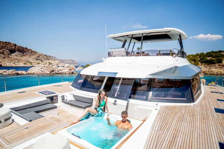 Charter Yacht ALENA - Fountaine Pajot Power 67 - 2023 - 4 Cabins - Athens - Mykonos - Paros