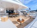 ROMEO FOXTROT Hargrave 118 - sky deck aft alfresco dining area ROMEO FOXTROT Hargrave 118 - sky deck aft alfresco dining area