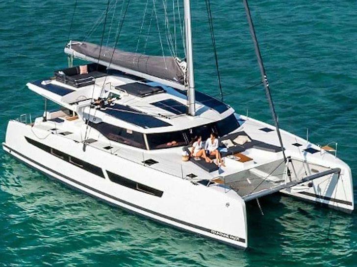 BEYOND - Fountaine Pajot 51 at anchor