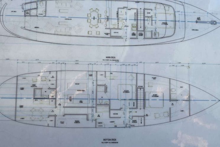Layout for BEAR PAW -Yacht layout