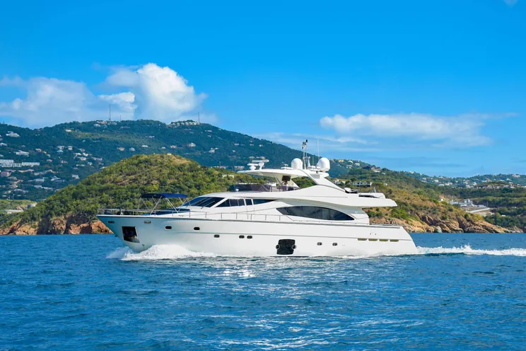 Charter Yacht INDULGE II - Ferretti 90 - St Thomas - St John - Caribbean Virgin Islands