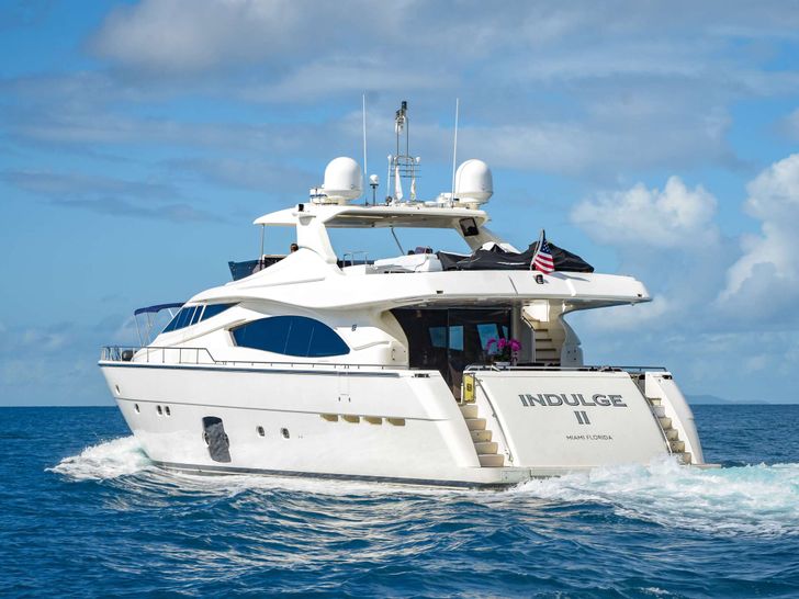 INDULGE II - Ferretti 90,stern view INDULGE II - Ferretti 90,stern view