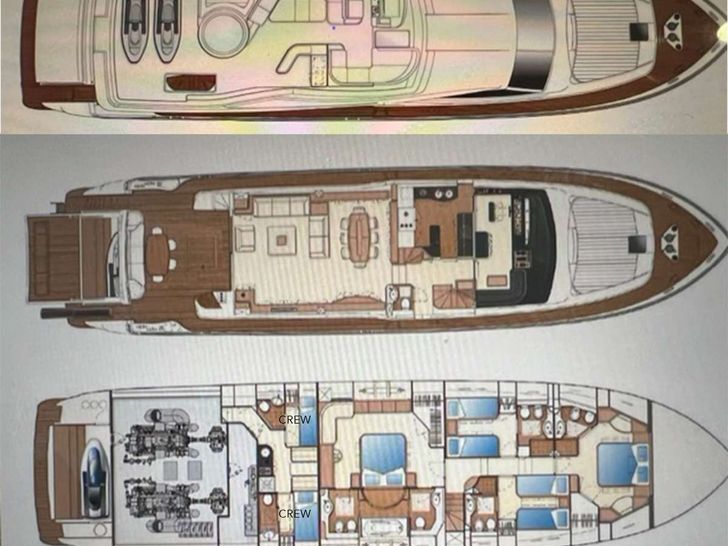 INDULGE II - Ferretti 90,motor yacht layout