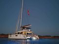ISLAS CHAFARINAS - Lagoon 560,stern view at night with waterline ISLAS CHAFARINAS - Lagoon 560,stern view at night with waterline