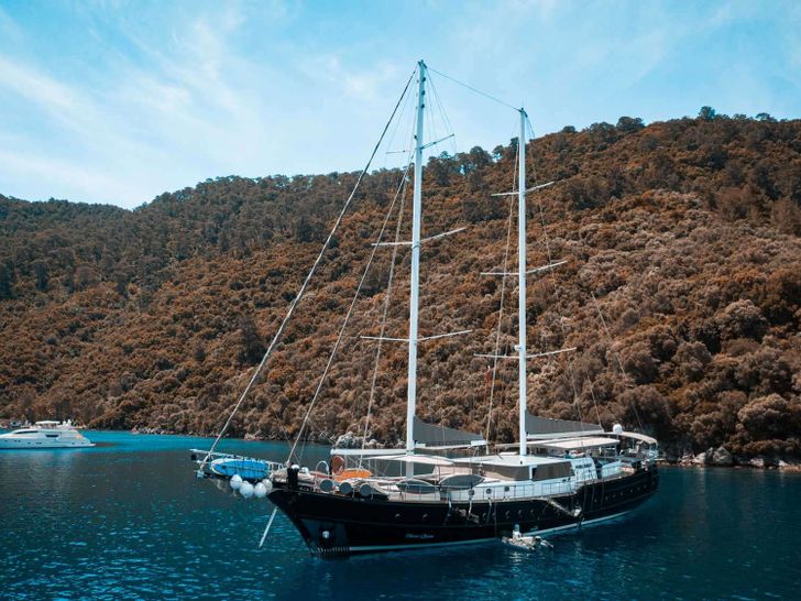 NEVRA QUEEN Bodrum Shipyards 40m - profile NEVRA QUEEN Bodrum Shipyards 40m - profile