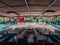 NEVRA QUEEN Bodrum Shipyards 40m - aft alfresco dining area NEVRA QUEEN Bodrum Shipyards 40m - aft alfresco dining area
