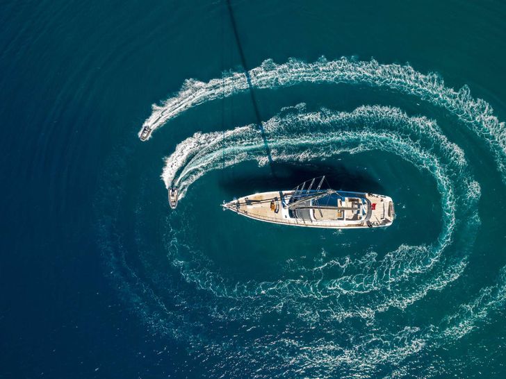 LONG ISLAND Fethiye Shipyard 39m - top aerial shot LONG ISLAND Fethiye Shipyard 39m - top aerial shot