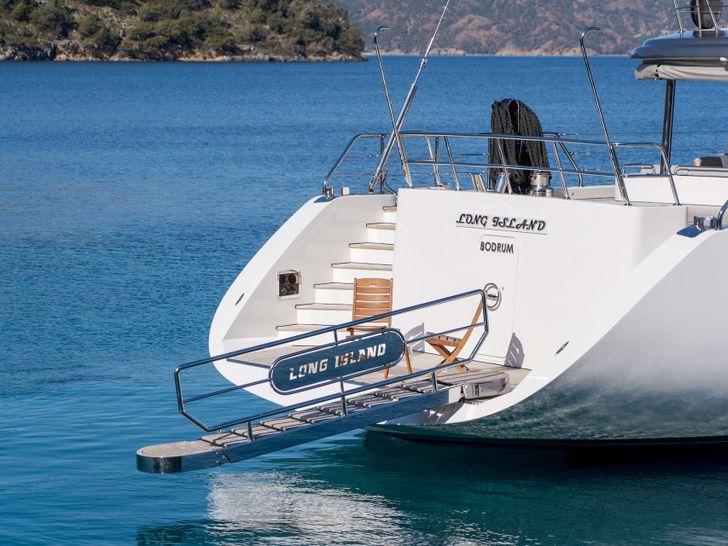 LONG ISLAND Fethiye Shipyard 39m - boarding ladder LONG ISLAND Fethiye Shipyard 39m - boarding ladder