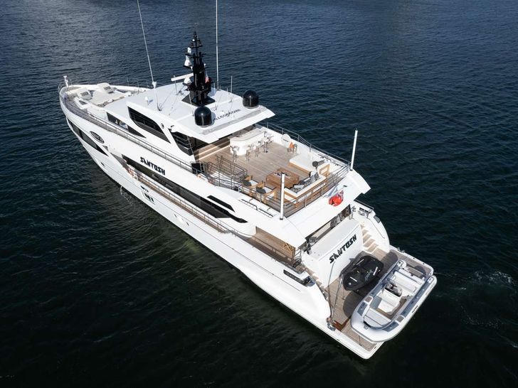 SANTOSH Majesty Yachts Gulf Craft 108 Top View