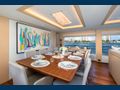 SANTOSH Majesty Yachts Gulf Craft 108 Formal Dining