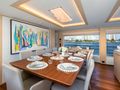 SANTOSH Majesty Yachts Gulf Craft 108 Formal Dining SANTOSH Majesty Yachts Gulf Craft 108 Formal Dining