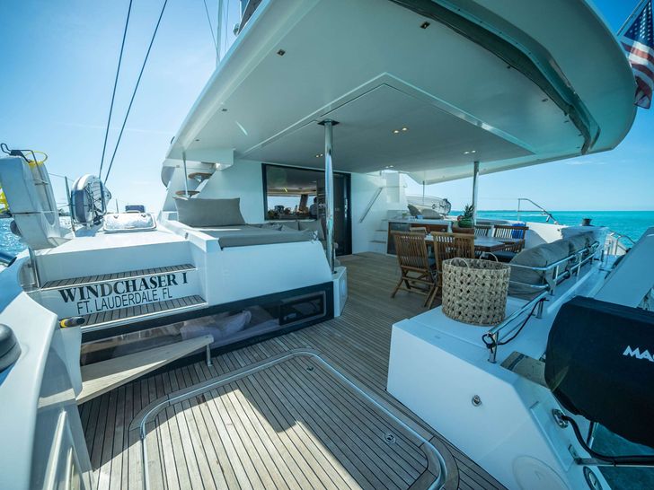 WIND CHASER I Fountaine Pajot Ipanema 58 - aft deck WIND CHASER I Fountaine Pajot Ipanema 58 - aft deck