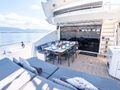 BLADE 6 Sunseeker Predator 92 - aft deck alfresco dining area BLADE 6 Sunseeker Predator 92 - aft deck alfresco dining area