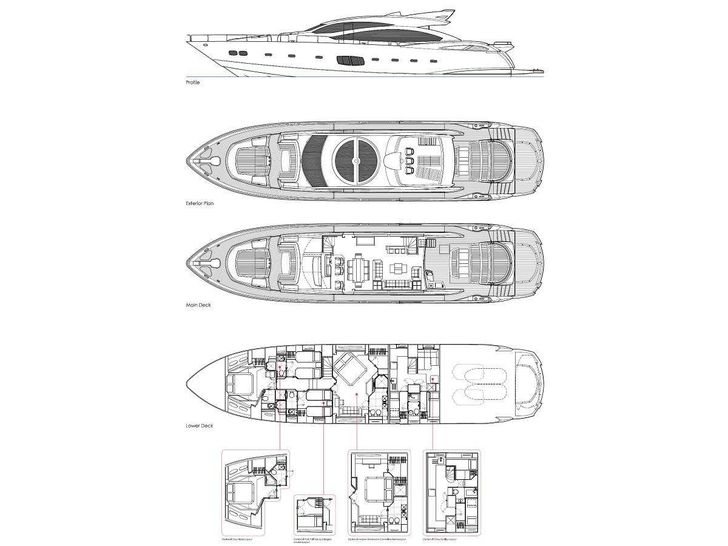 BLADE 6 Sunseeker Predator 92 - layout BLADE 6 Sunseeker Predator 92 - layout