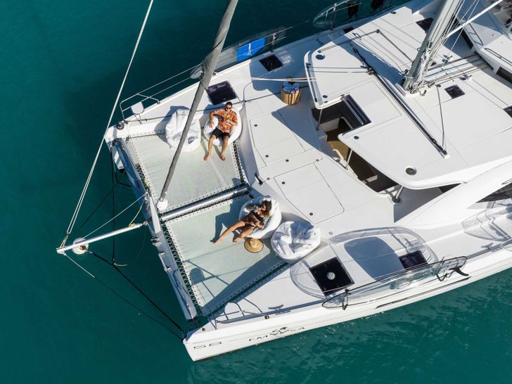 EMYSA Leopard 58 - foredeck aerial shot EMYSA Leopard 58 - foredeck aerial shot
