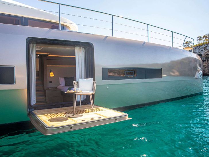 SASTA Lagoon Seventy 8 - master cabin side balcony SASTA Lagoon Seventy 8 - master cabin side balcony