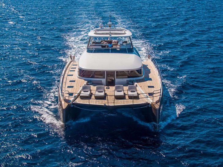 SASTA Lagoon Seventy 8 - cruising bow view SASTA Lagoon Seventy 8 - cruising bow view