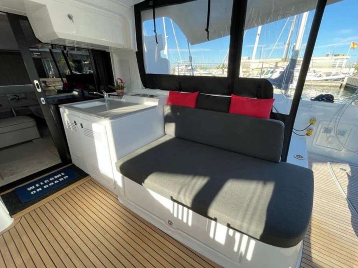 GOOD MOOD - Lagoon 46,outdoor seating,aft lounge GOOD MOOD - Lagoon 46,outdoor seating,aft lounge