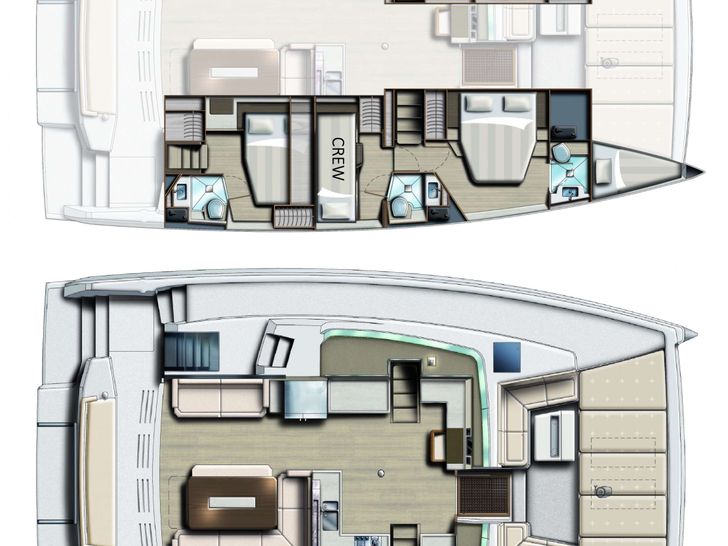 BELLA 4.8 - Yacht layout