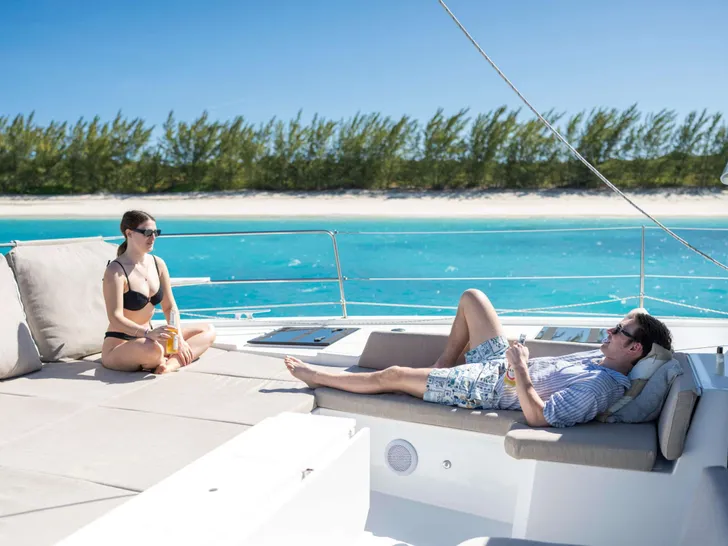 HARMONY Bali 4.8 - foredeck bronzing area HARMONY Bali 4.8 - foredeck bronzing area