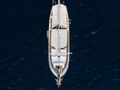 BEYAZ LALE 40m Custom Gulet Top View BEYAZ LALE 40m Custom Gulet Top View