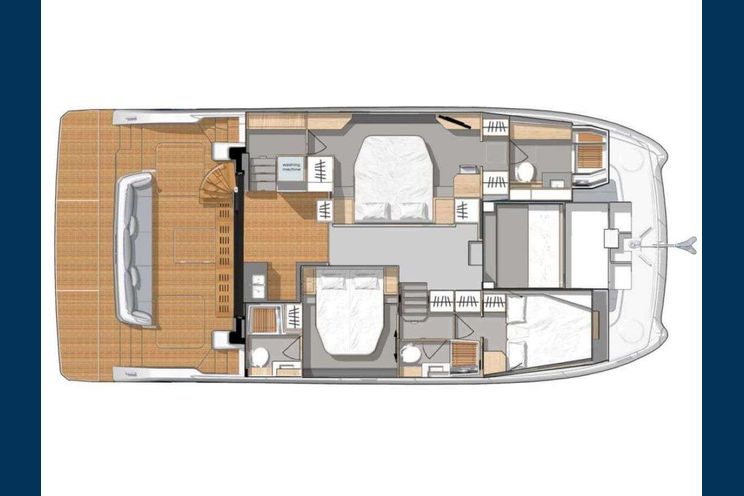 Layout for UMBRELLA VICTORIA - Fountaine Pajot 44 ft, catamaran layout